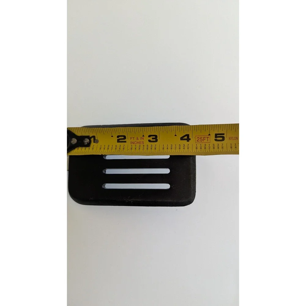 Vintage Black Slotted Nylon Turner Spatula Stainless Steel Neck Plastic Handle